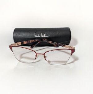 ✨ Nicole Miller Eyeglass Frames | Rose Gold & Tortoiseshell | Case Included ✨